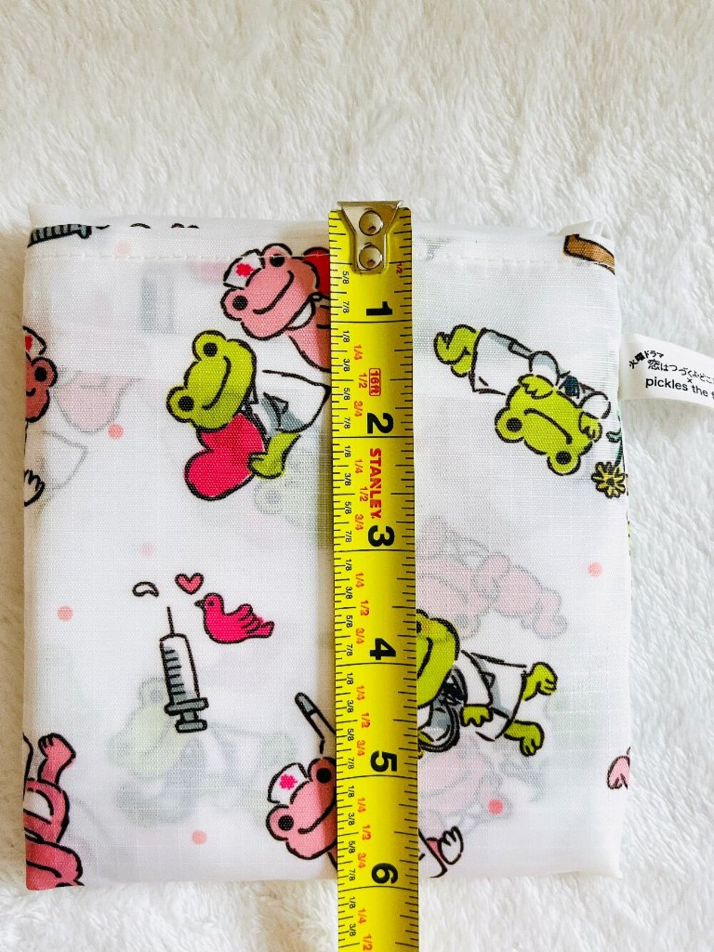 Pickles The Frog Eco Bag Lightweight Compact Fodable Shopping Bag limited Japan
